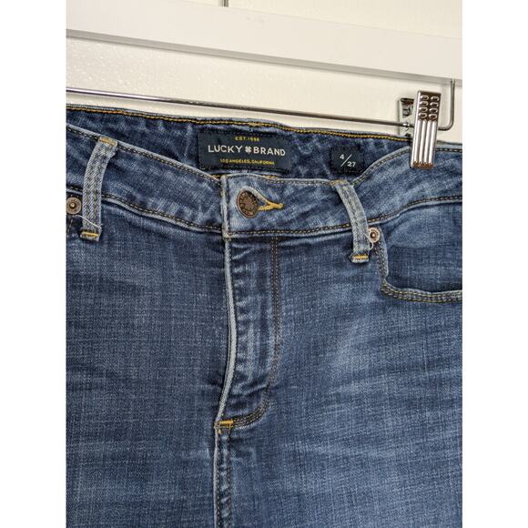 Lucky Brand Hayden Skinny Mid Rise Jeans Women's 4/27 Dark Wash - Picture 4 of 9